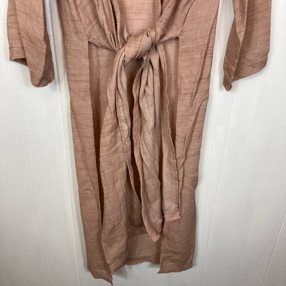 Grade & Gather Maxi Front Tie Cardigan Sz S/M - Picture 8 of 9